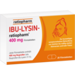  Das Bild zeigt die Verpackung von IBU-LYSIN-ratiopharm 400 mg Filmtabletten.