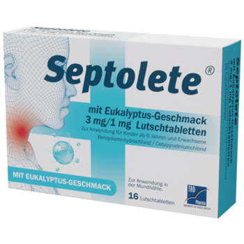 Septolete® 3 mg/1 mg Lutschtabletten Eukalyptus-Geschmack