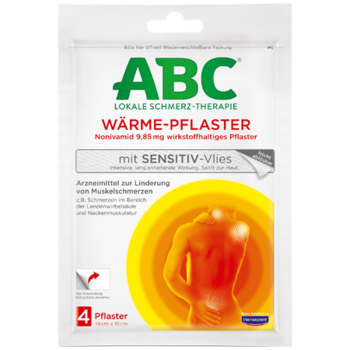 ABC Lokale Schmerz-Therapie Wärme-Pflaster mit Sensitiv-Vlies