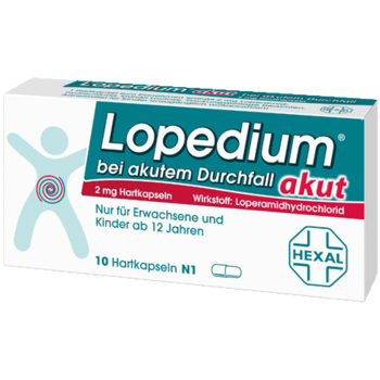 Lopedium akut bei akutem Durchfall, 2 mg Hartkapseln
