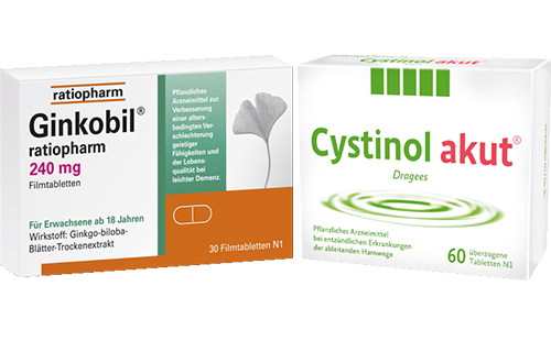GINKOBIL ratiopharm 240 mg / Cystinol akut
