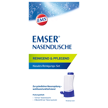 Emser Nasendusche mit 4 Beuteln Nasenspülsalz