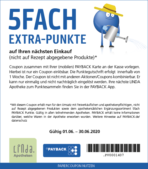 PAYBACK Coupon Tabs | LINDA Apotheken