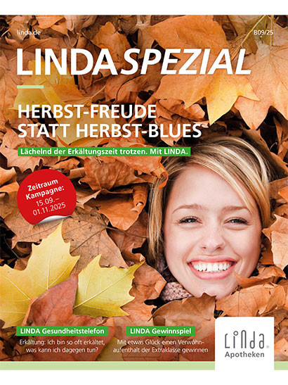 Cover der Zeitschrift „LINDA Spezial” mit der Herbstkampagne.