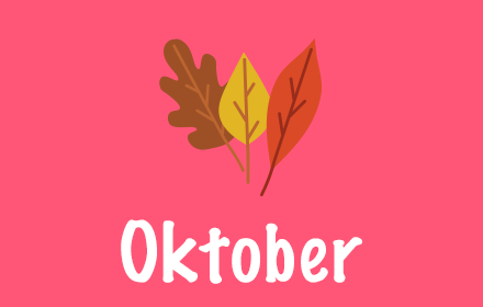 Piktogramm mit Herbstblättern