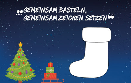 Weihnachtssocken-Malaktion