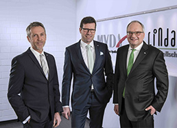 Vorstand der LINDA AG v.l.n.r.: Georg Rommerskirchen, Volker Karg, Dr. Christian Beyer
